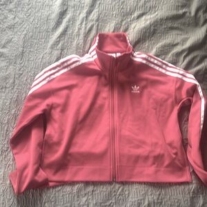 Adidas women’s striped Zip Up Jacket Size smalll